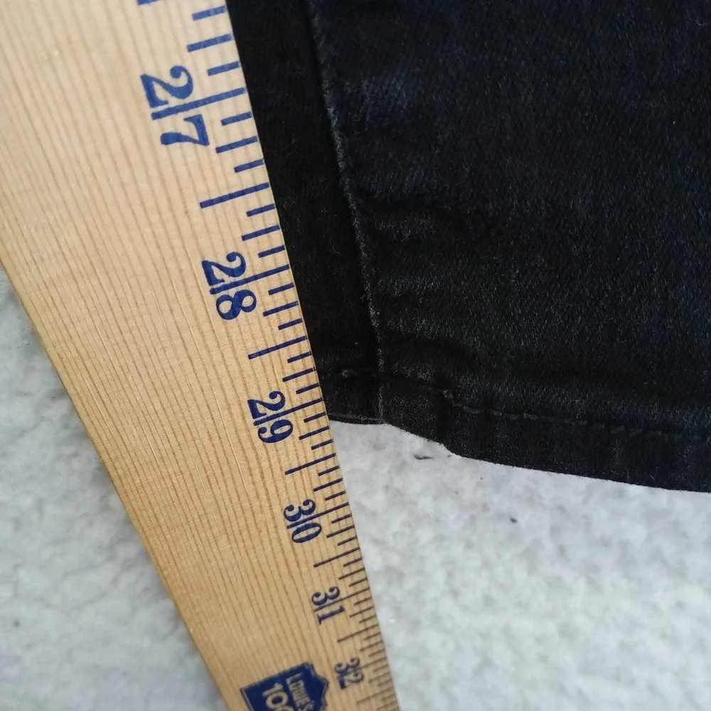 J.Crew Womens High Rise Skinny Jeans Black‎ Stretch Denim Size 29 RN77388